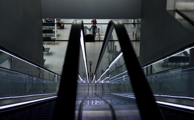 Heathrow Escalator