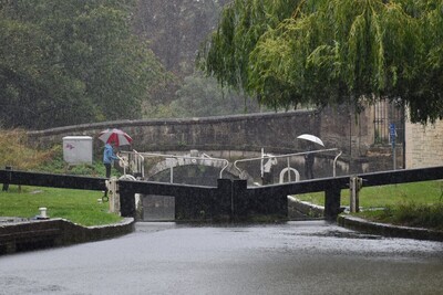 Lock in the rain