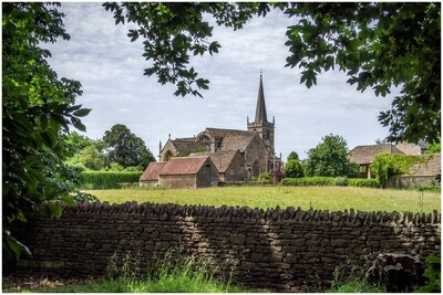 View through the trees at Lacock